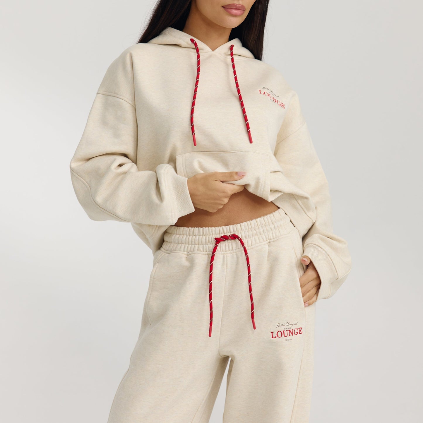 Straight-Leg Sweatpants - Oat Marl