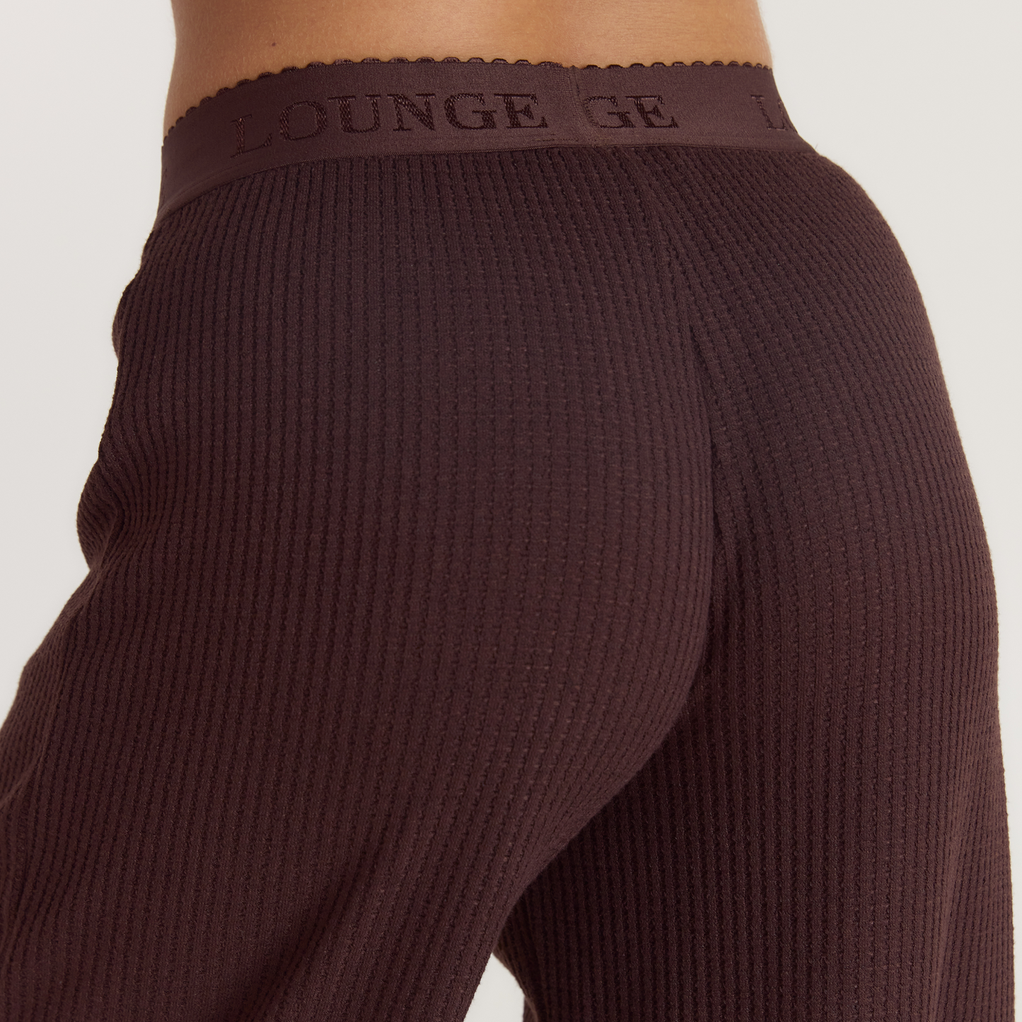 Soft Waffle Pajama Bottoms - Dark Chocolate
