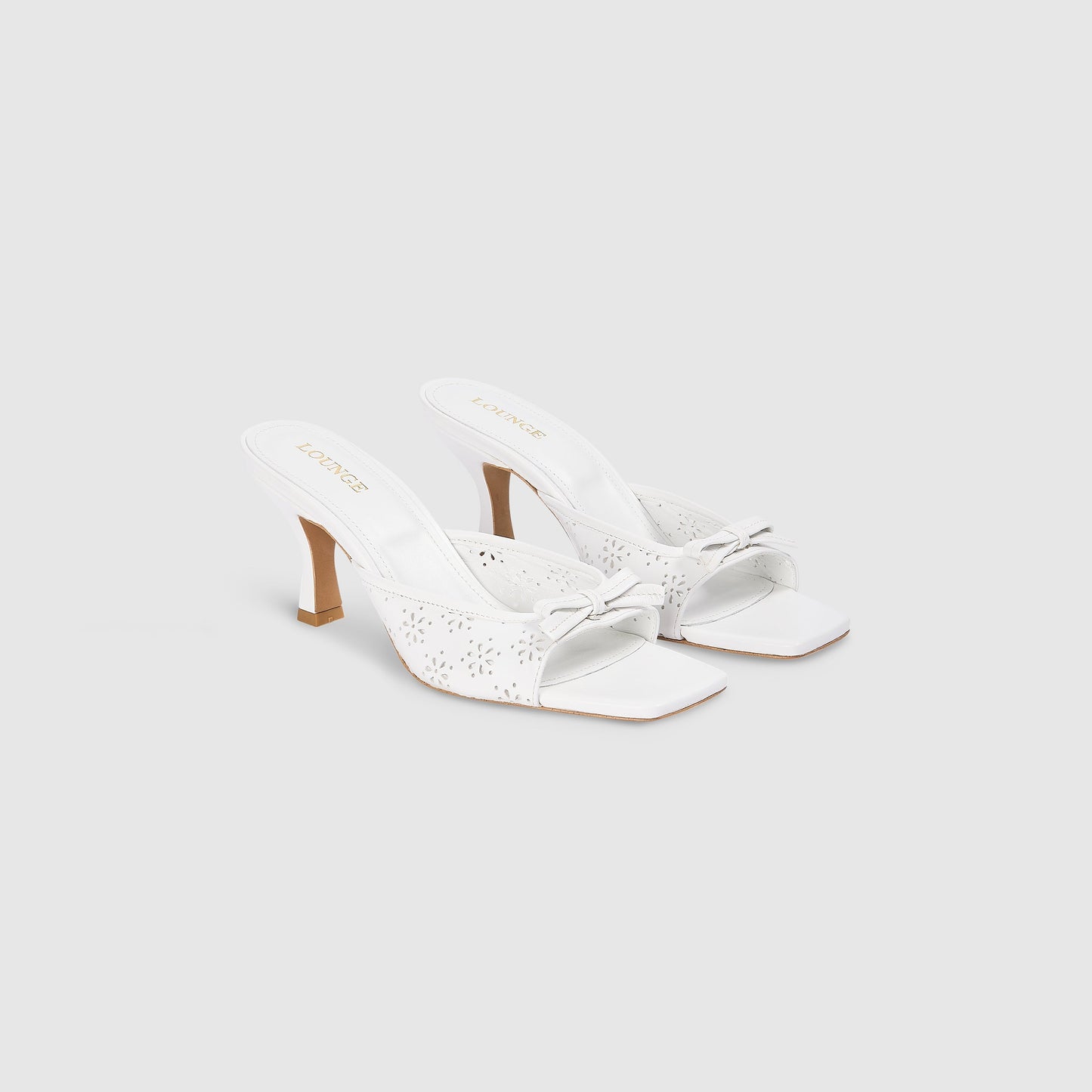 Capri Kitten Heels - White