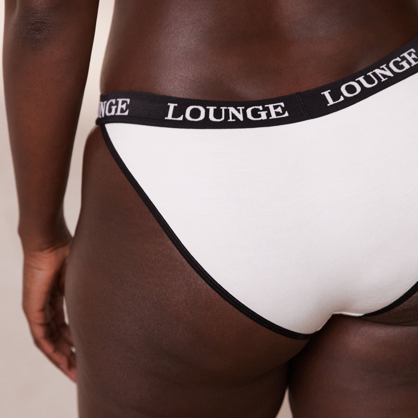 Bamboo Triangle Bra - White & Black