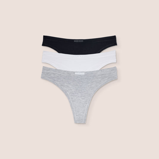Bamboo Comfort Thongs (3-pack) - Multi