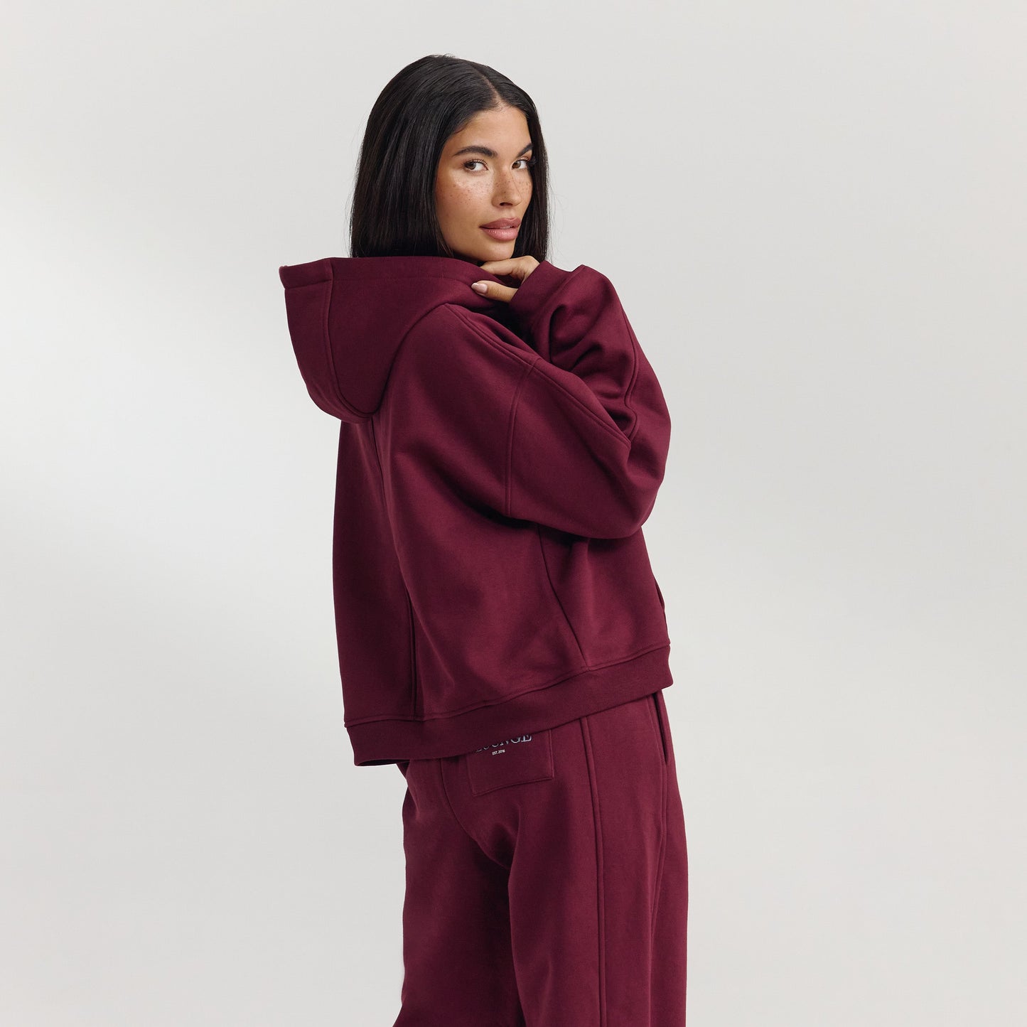 Oversized Hoodie - Cherry Lacquer