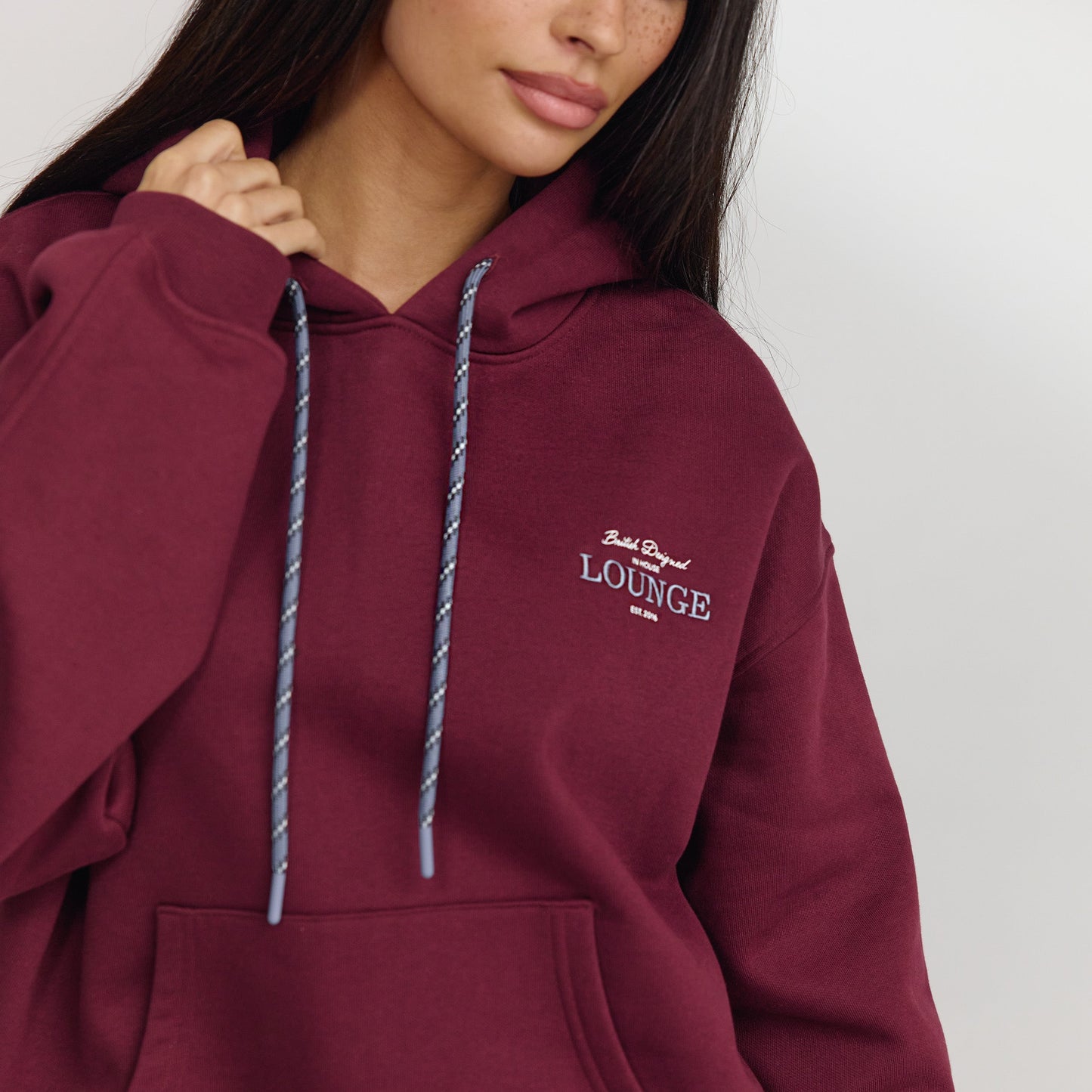 Oversized Hoodie - Cherry Lacquer