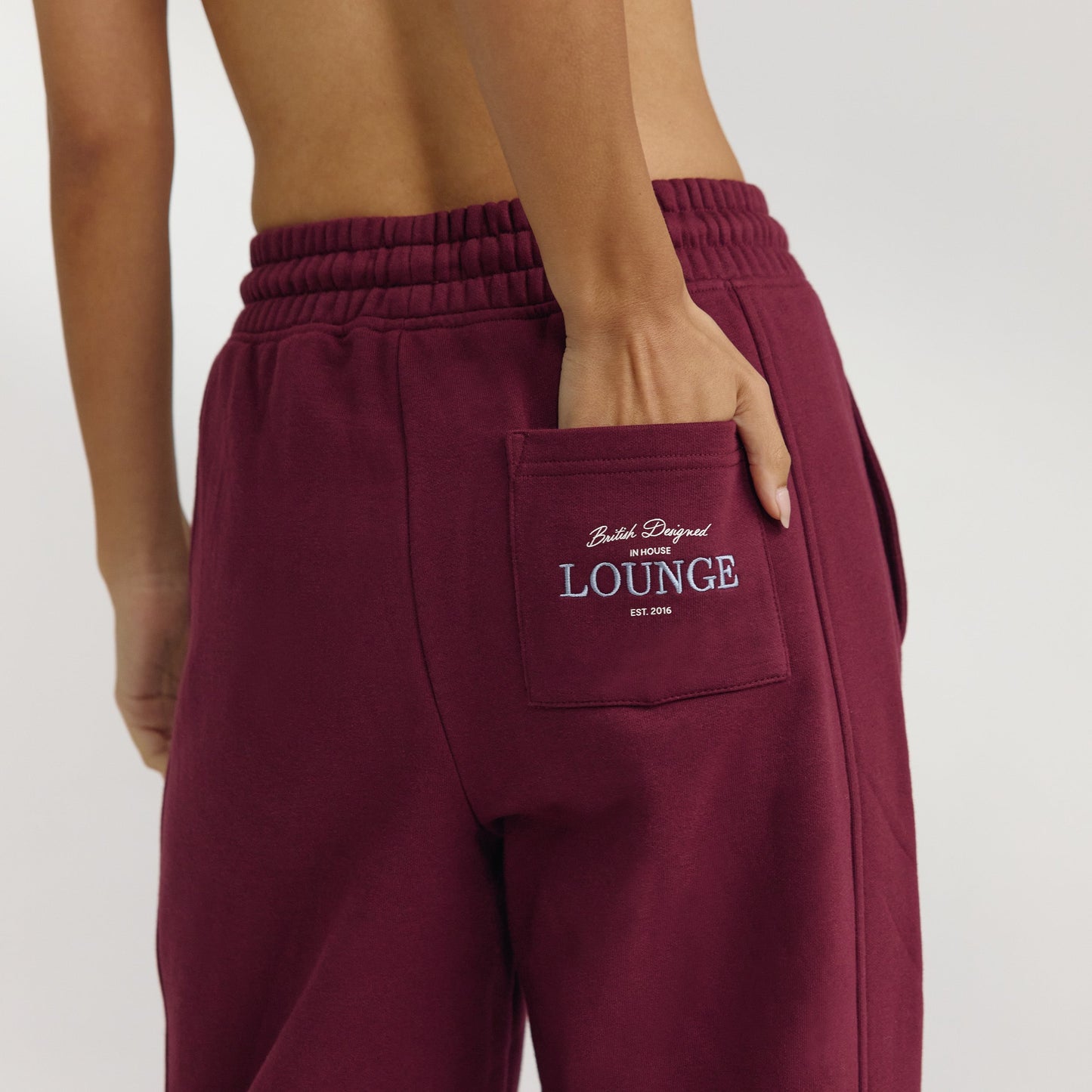 Straight-Leg Sweatpants - Cherry Lacquer