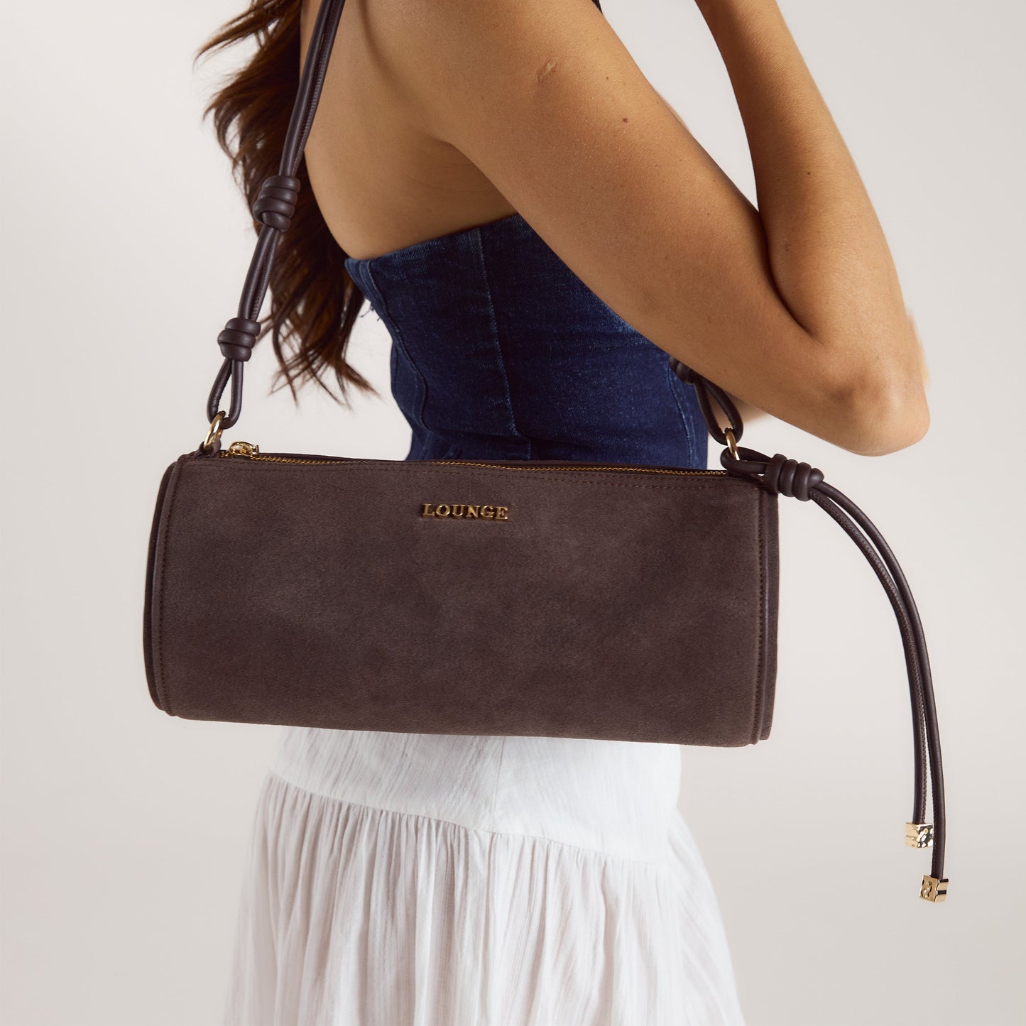 Miffy Barrel Shoulder Bag - Chocolate