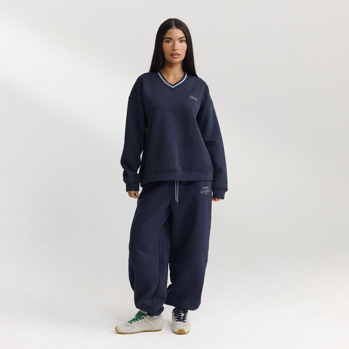 V-Neck Sweater - Dark Blue