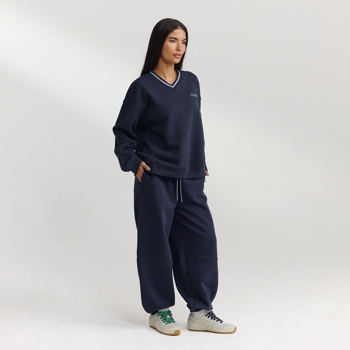 V-Neck Sweater - Dark Blue