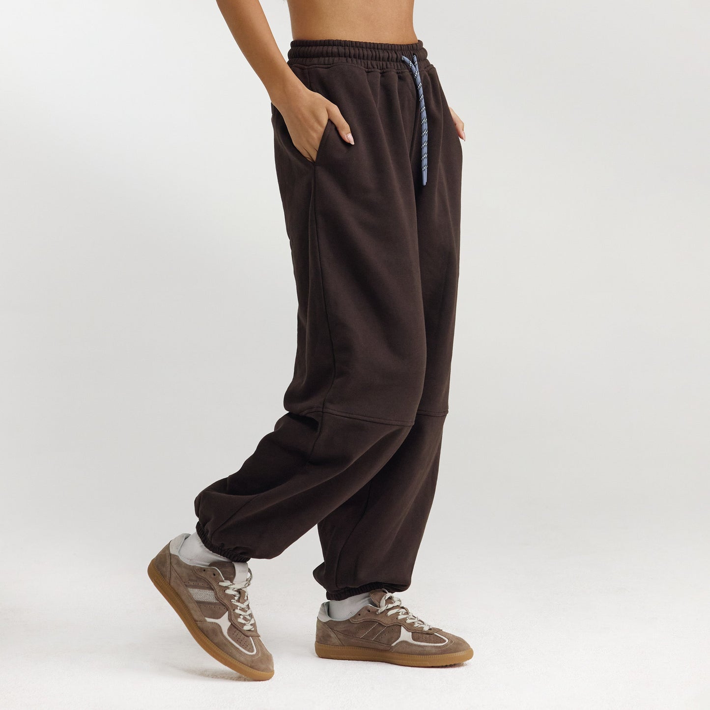 Barrel Leg Sweatpants - Dark Chocolate
