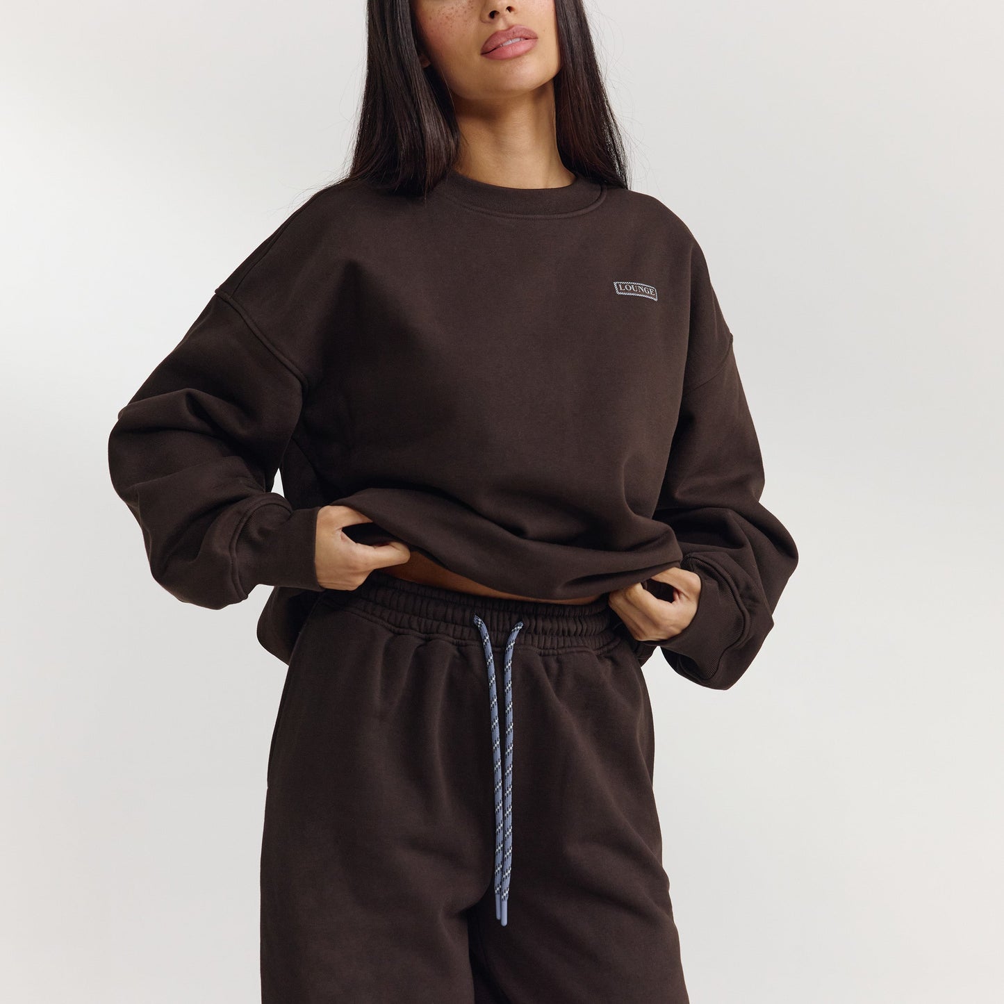 Barrel Leg Sweatpants - Dark Chocolate