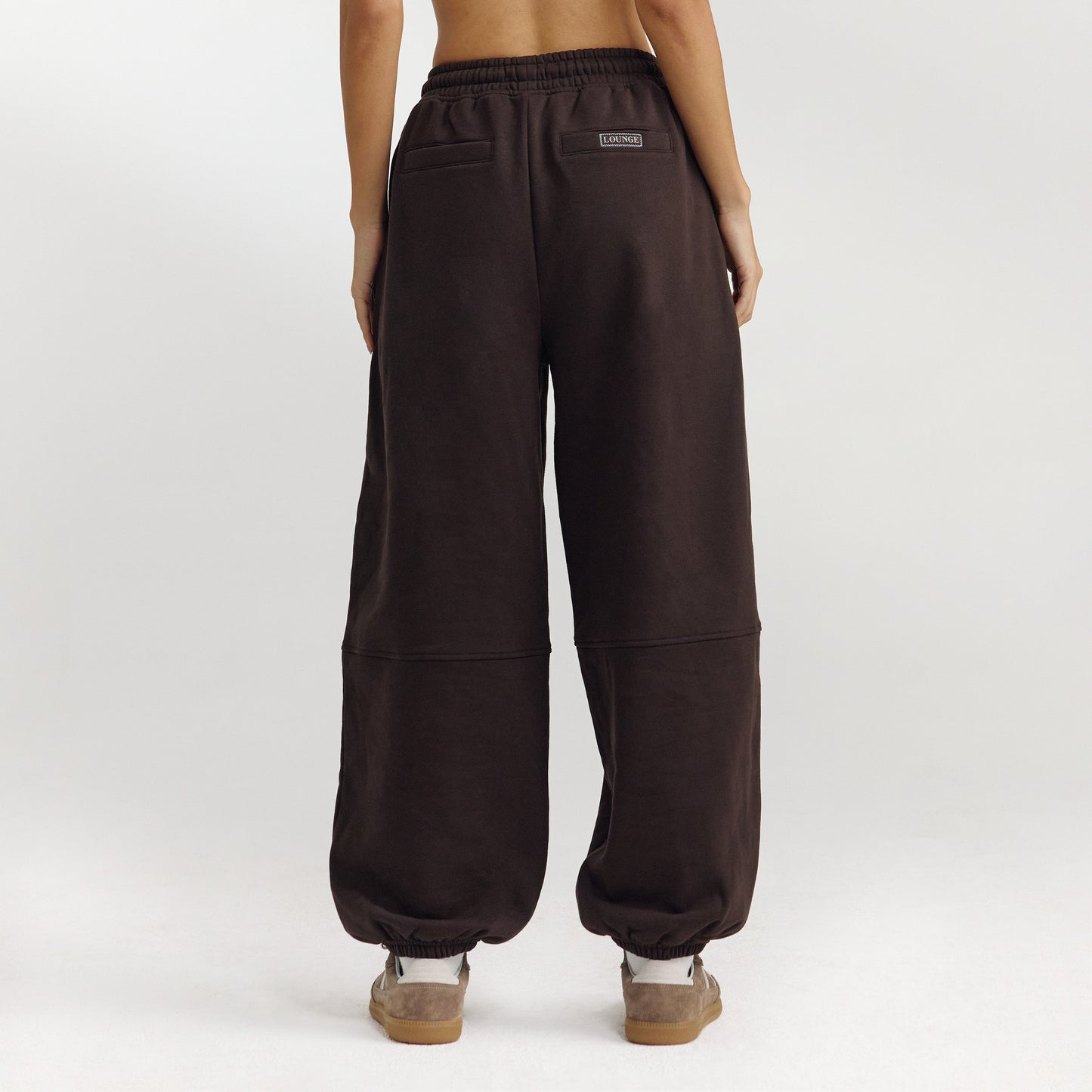 Barrel Leg Sweatpants - Dark Chocolate