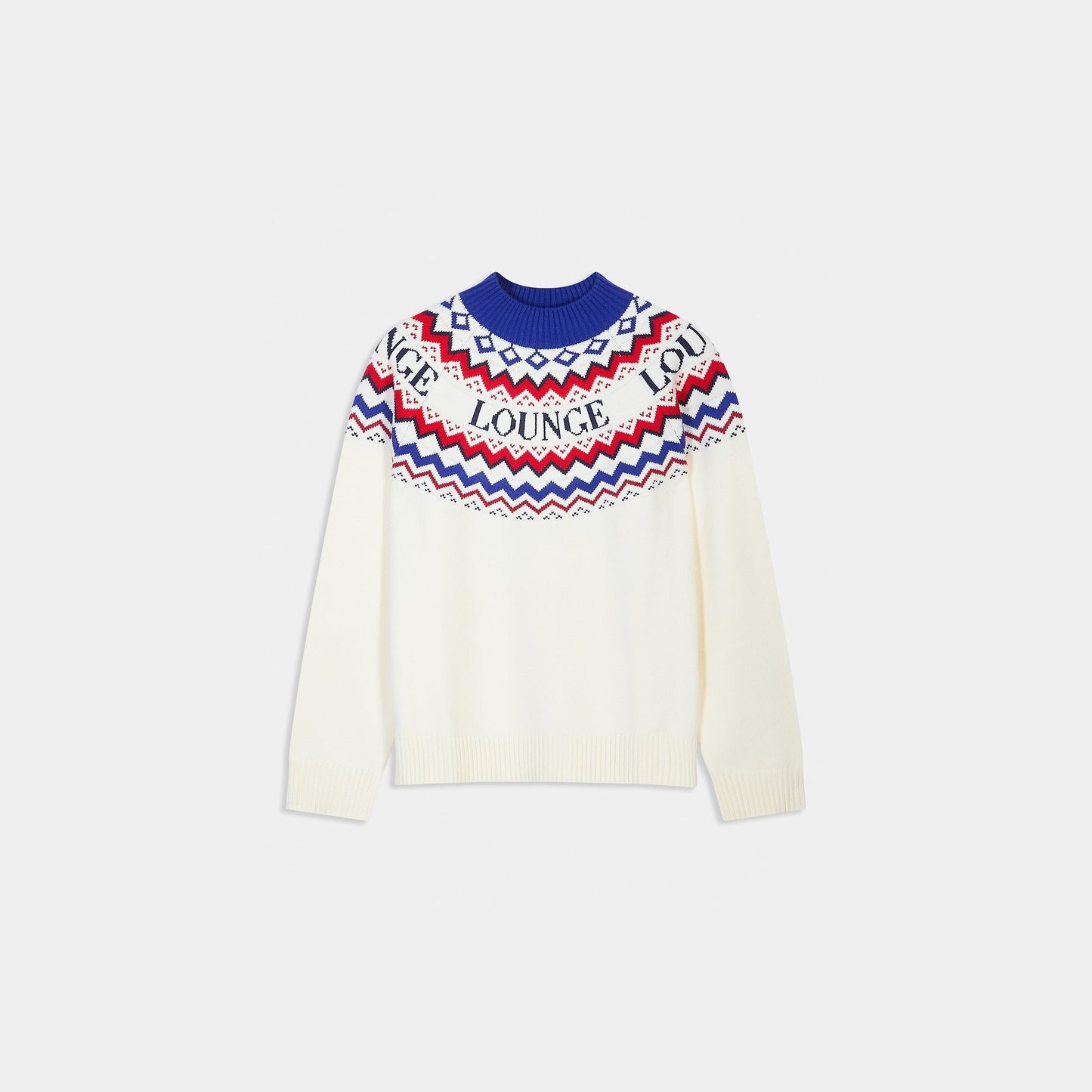 Fairisle Knitted Jumper - Cream/Red