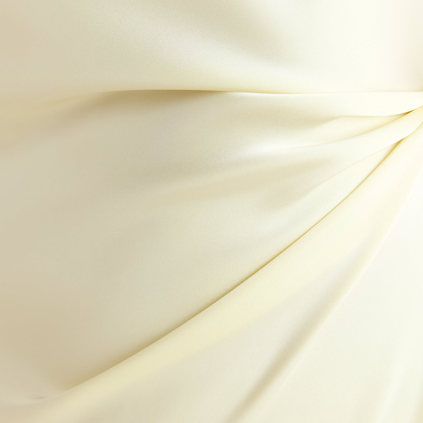 Satin Fitted Maxi Skirt - Lemon